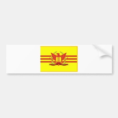 Republic of South Vietnam Military Forces Flag Bumper Sticker