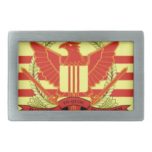 Republic of South Vietnam Military Forces Flag Rectangular Belt Buckle