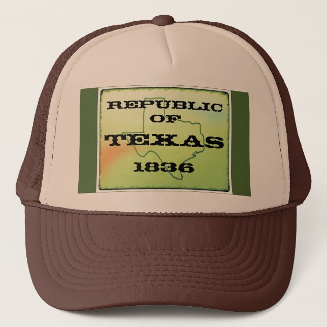 Republic Of Texas 1836 Trucker Hat 001EDL011515 (Front)