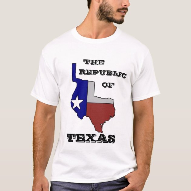 Republic Of Texas Customized T Shirt Zazzle