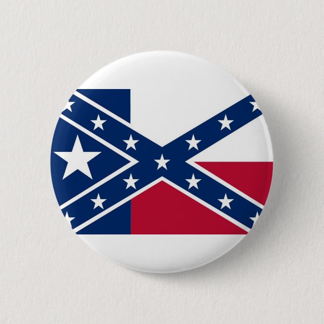 Republic of Texas Flag Pinback Button (Front)