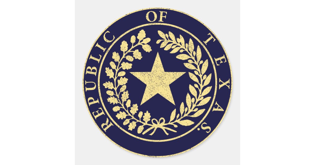 Republic of Texas Seal | Zazzle.com