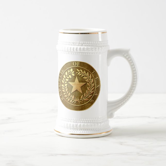 Republic of Texas Seal Beer Stein (Right)