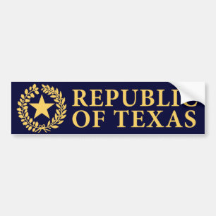 Republic of Texas Seal Bumper Sticker