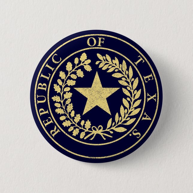 Republic of Texas Seal Button (Front)