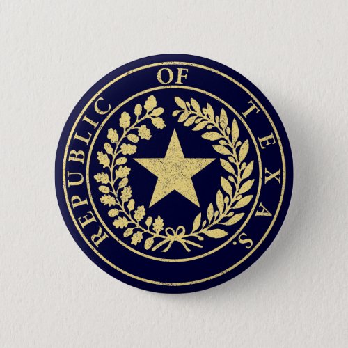 Republic of Texas Seal Button