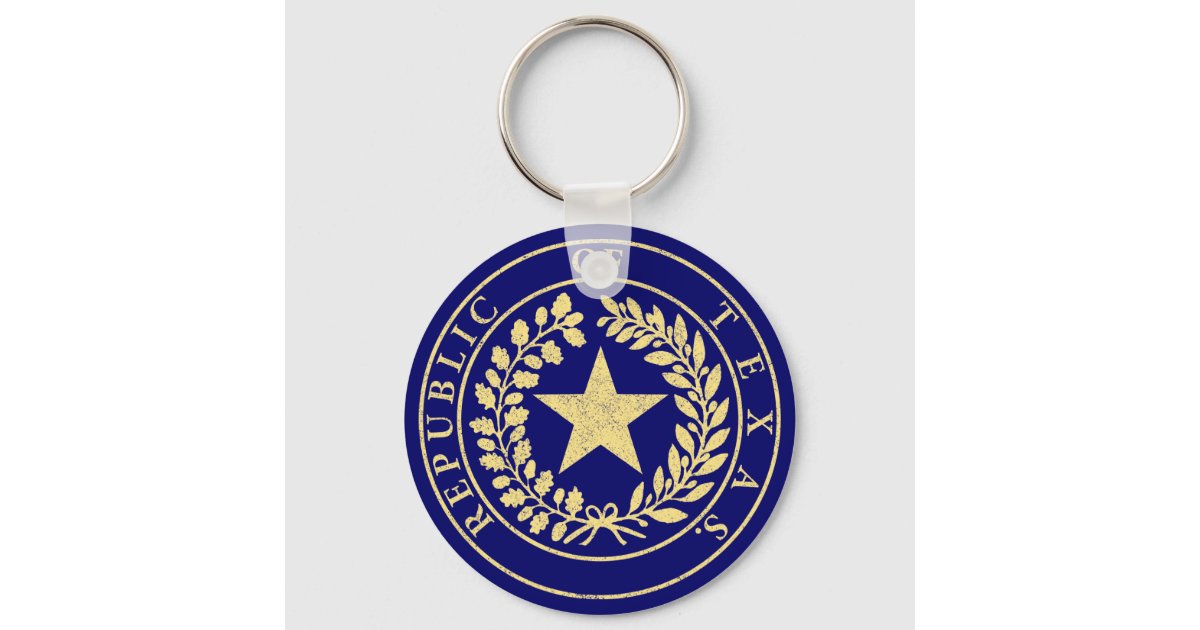 Austin Texas State Outline Keychain