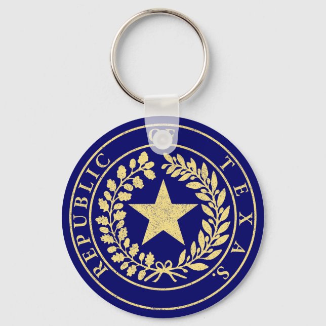 Republic of Texas Seal Keychain (Front)