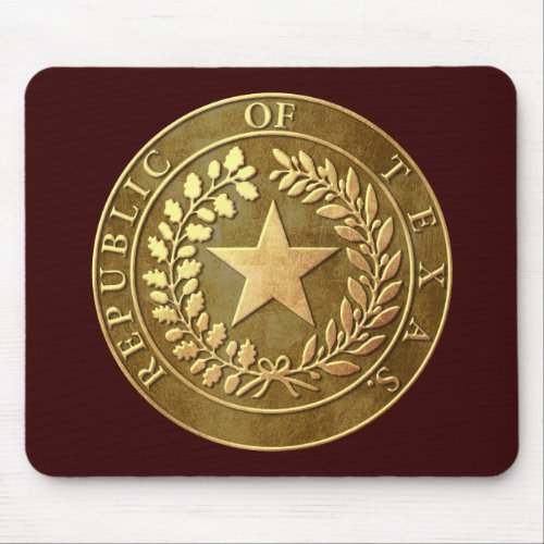 Republic of Texas Seal Mouse Pad