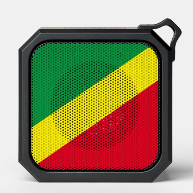 Republic of the Congo Flag and Songs Bluetooth Speaker (Front)