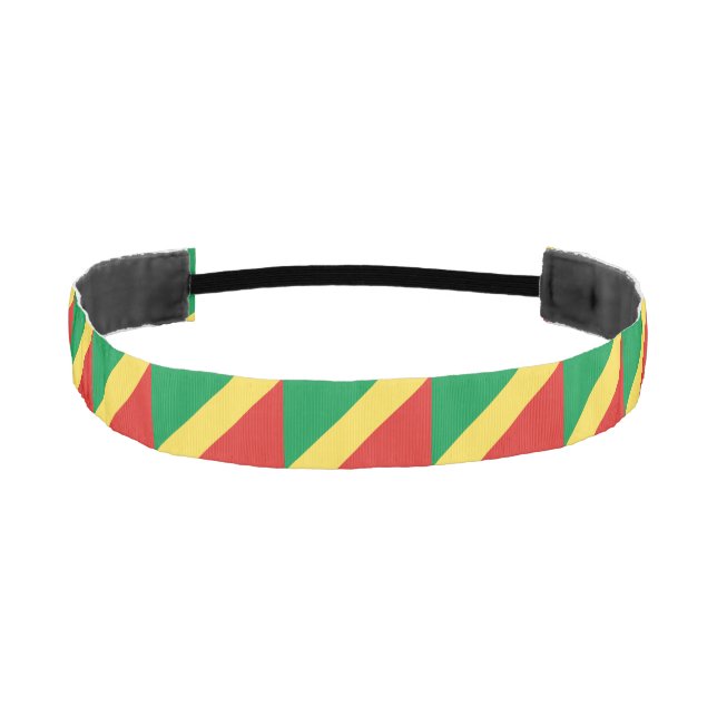Republic of the Congo Flag Athletic Headband (Front)