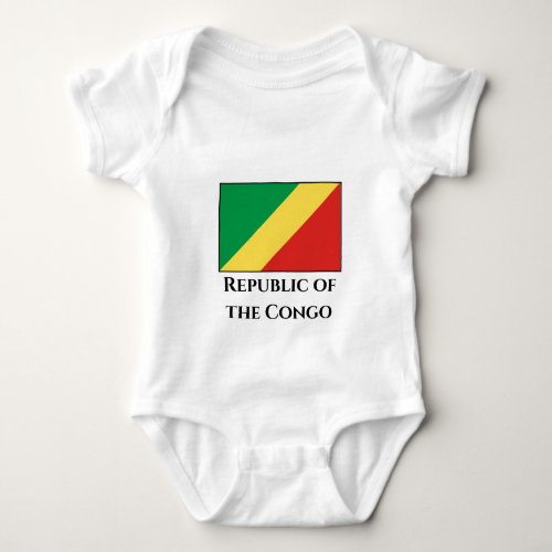 Republic of the Congo Flag Baby Bodysuit