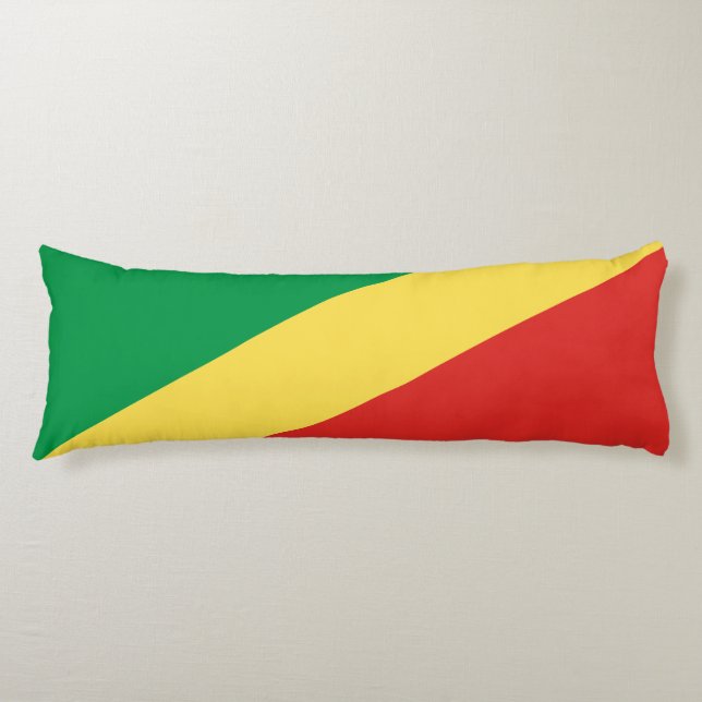 Republic of the Congo Flag Body Pillow (Front)