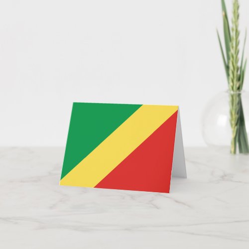 Republic of the Congo Flag Card