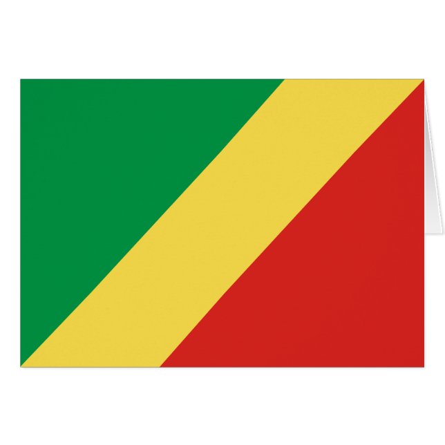 Republic of the Congo Flag Cards (Front Horizontal)