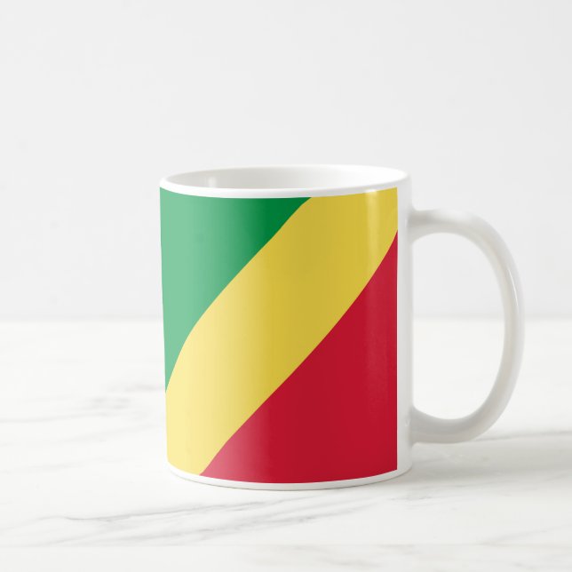  Republic of the Congo Flag Ceramic Mug (Right)