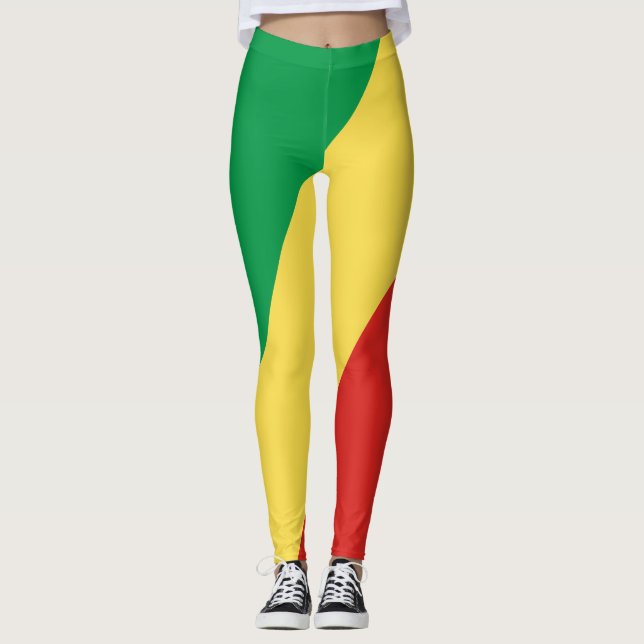 Republic of the Congo Flag Leggings (Front)