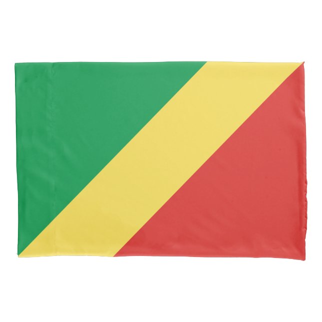 Republic of the Congo Flag Pillow Case (Front)