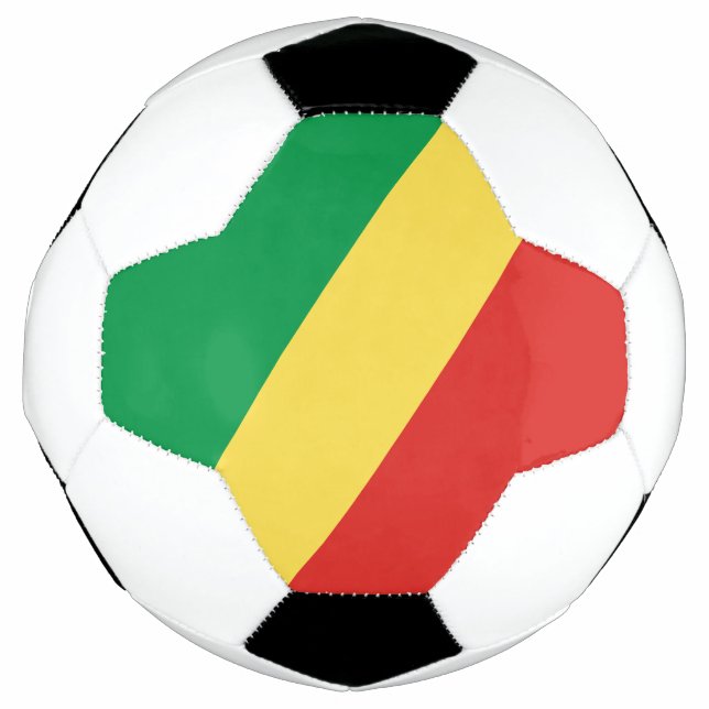 Republic of the Congo Flag Soccer Ball (Front)