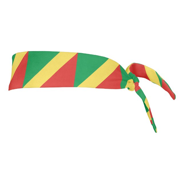 Republic of the Congo Flag Tie Headband (Rotate 90)