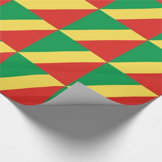 Republic of the Congo Flag Wrapping Paper (Corner)