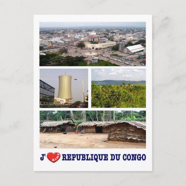 Republic of the Congo - I Love - Postcard (Front)