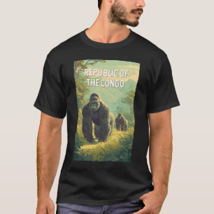 Republic of the Congo Illustration Travel Art T-Shirt