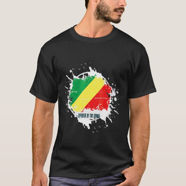 Republic Of The Congo Splash T-Shirt (Front)