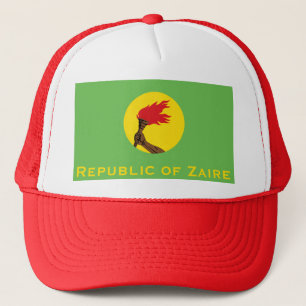 Republic of Zaire Flag Trucker Hat
