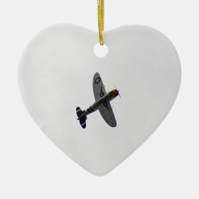 Republic P47 Thunderbolt Ceramic Ornament (Front)