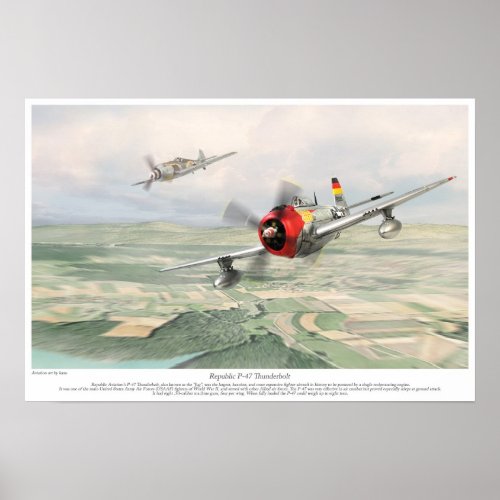 Republic P_47 Thunderbolt Poster