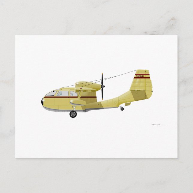 Republic  RC-3 Seabee Postcard (Front)