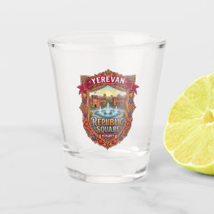 Republic Square Armenia Shot Glass