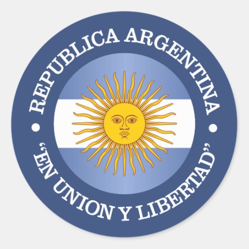 Republica Argentina Classic Round Sticker