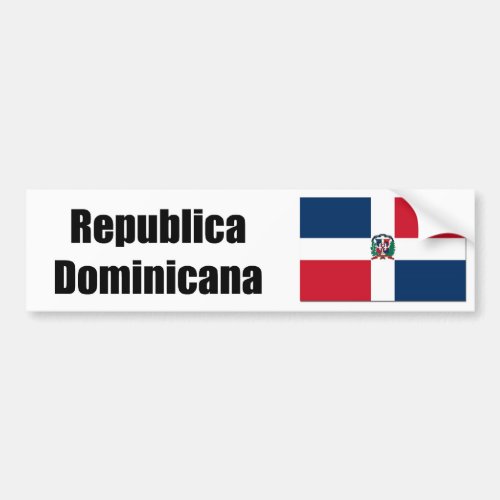 Republica Domincana DR flag Bumper Sticker