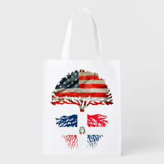 Republica Dominicana roots American grown  Grocery Bag