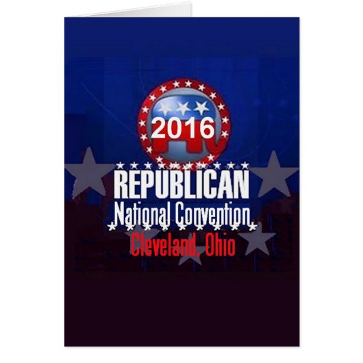 Republican 2016 Convention Card (Front)