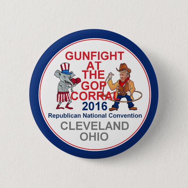 Republican 2016 Convention Pinback Button (Front)