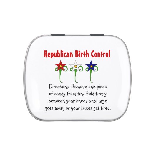 Republican Birth Control Jelly Belly Tin (Top)