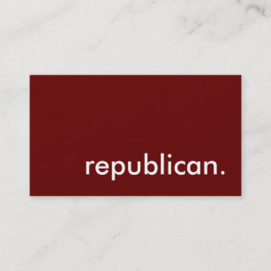 republican. business card