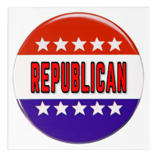 Republican Button Acrylic Print
