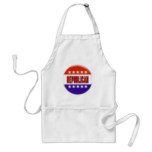 Republican Button Adult Apron
