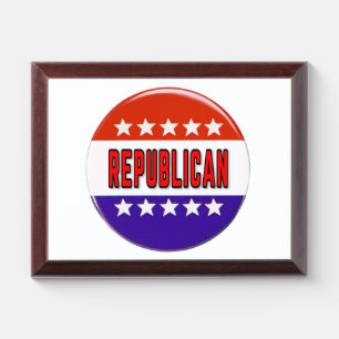 Republican Button Award Plaque