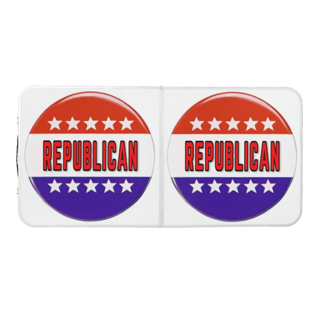 Republican Button Beer Pong Table (Top)