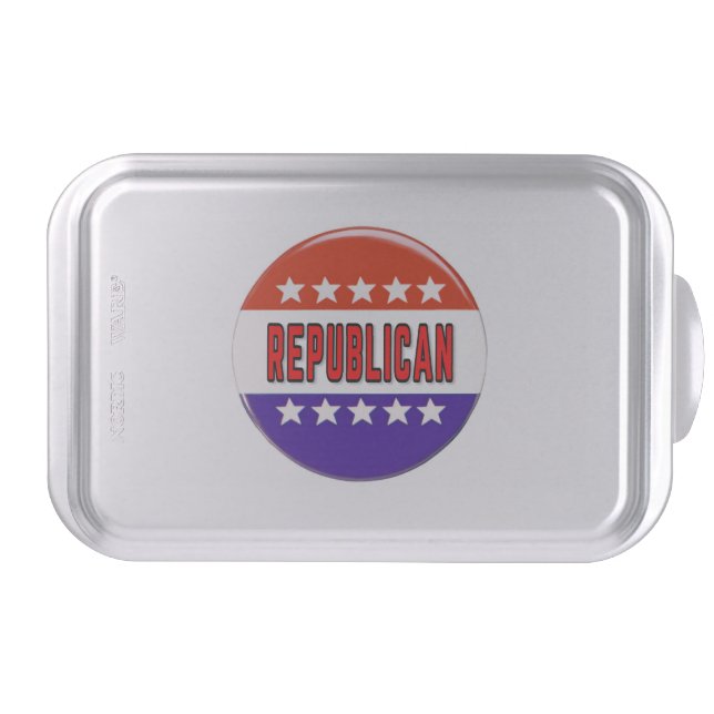 Republican Button Cake Pan (Front)