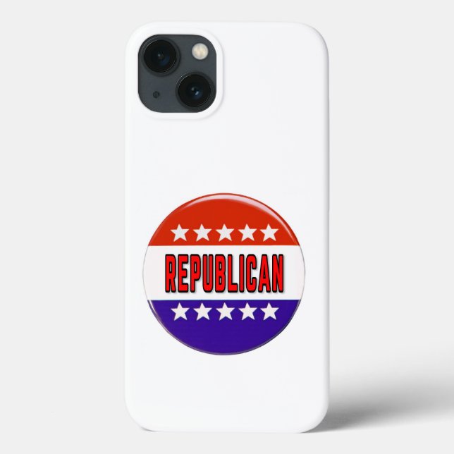 Republican Button Case-Mate iPhone Case (Back)