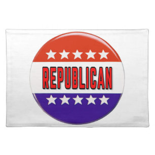 Republican Button Cloth Placemat