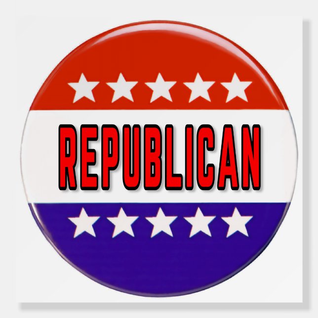 Republican Button Foam Board (Front)