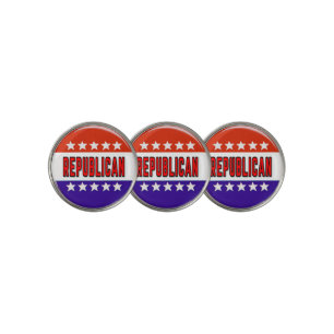 Republican Button Golf Ball Marker