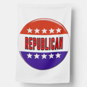 Republican Button House Flag